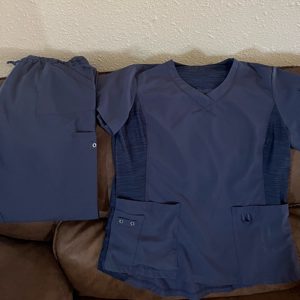 🖤Womens Urbane Performance Navy Large Scrub Set